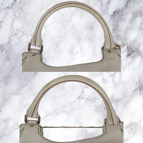 Authentic Chanel Logo Fringe White Caviar Leather Hobo Shoulder Bag MSRP $8000 - Picture 16 of 16